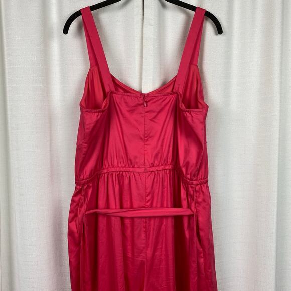 Lane Bryant Hot Pink Full Length Jumpsuit Sz.14W - Picture 7 of 13